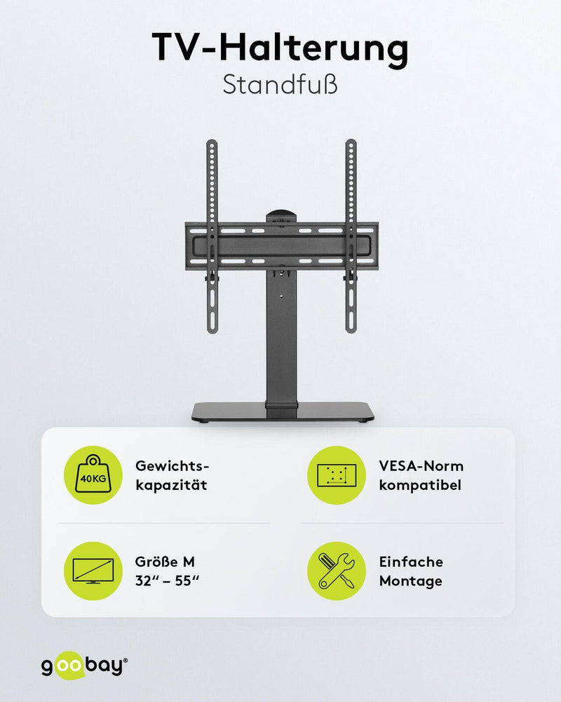 goobay TV-Ständer BasicFix schwarz