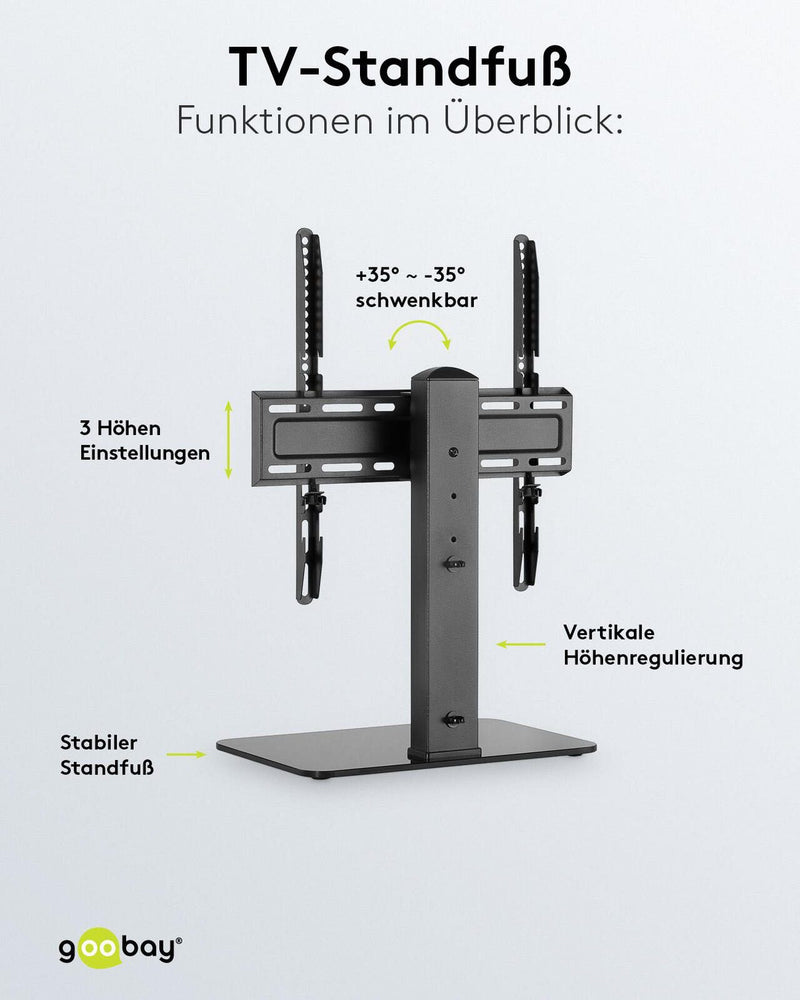 goobay TV-Ständer BasicFix schwarz