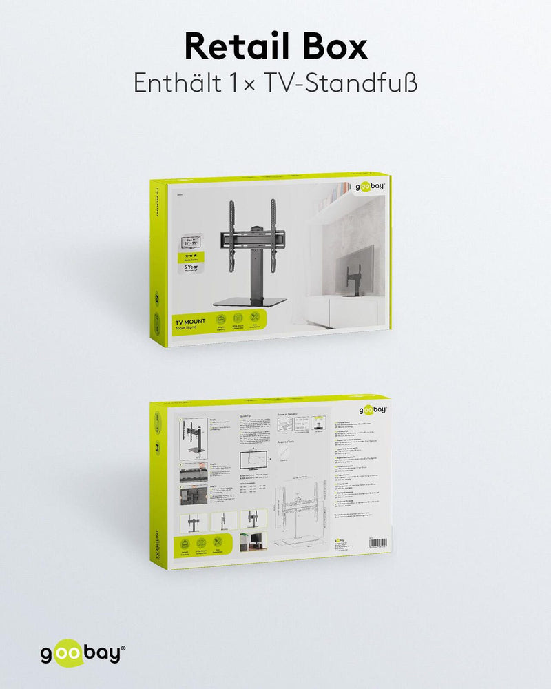goobay TV-Ständer BasicFix schwarz