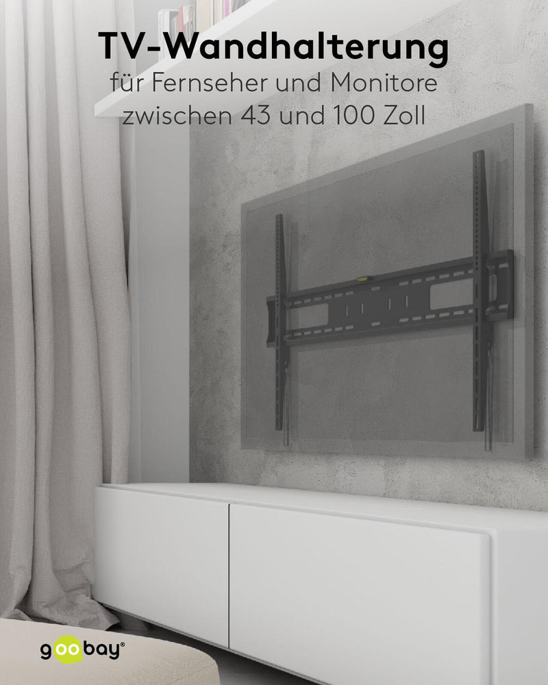 goobay TV-Wandhalterung ProFIXED schwarz