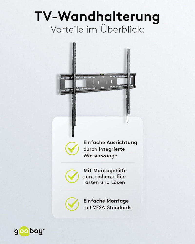 goobay TV-Wandhalterung ProFIXED schwarz