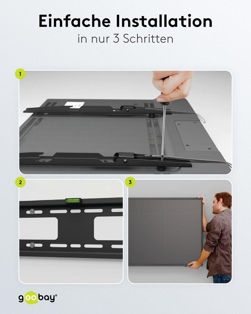 goobay TV-Wandhalterung ProFIXED schwarz