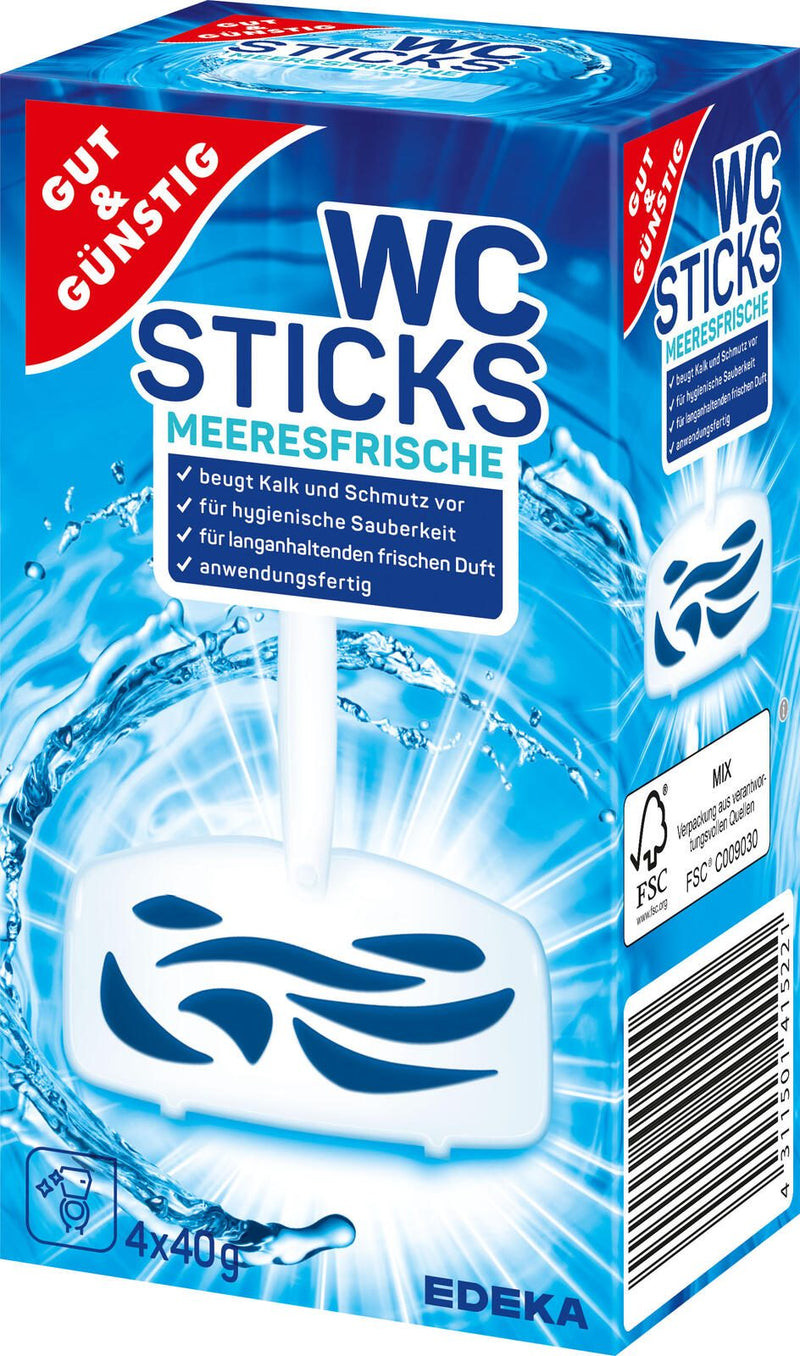 GUT&GÜNSTIG WC-Duftspüler Meeresfrische 4 St.