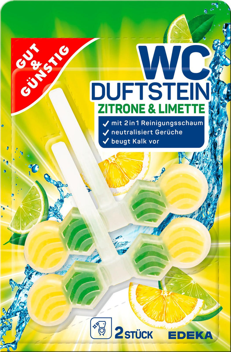 GUT&GÜNSTIG WC-Duftspüler Zitrone & Limette 2,0 St.