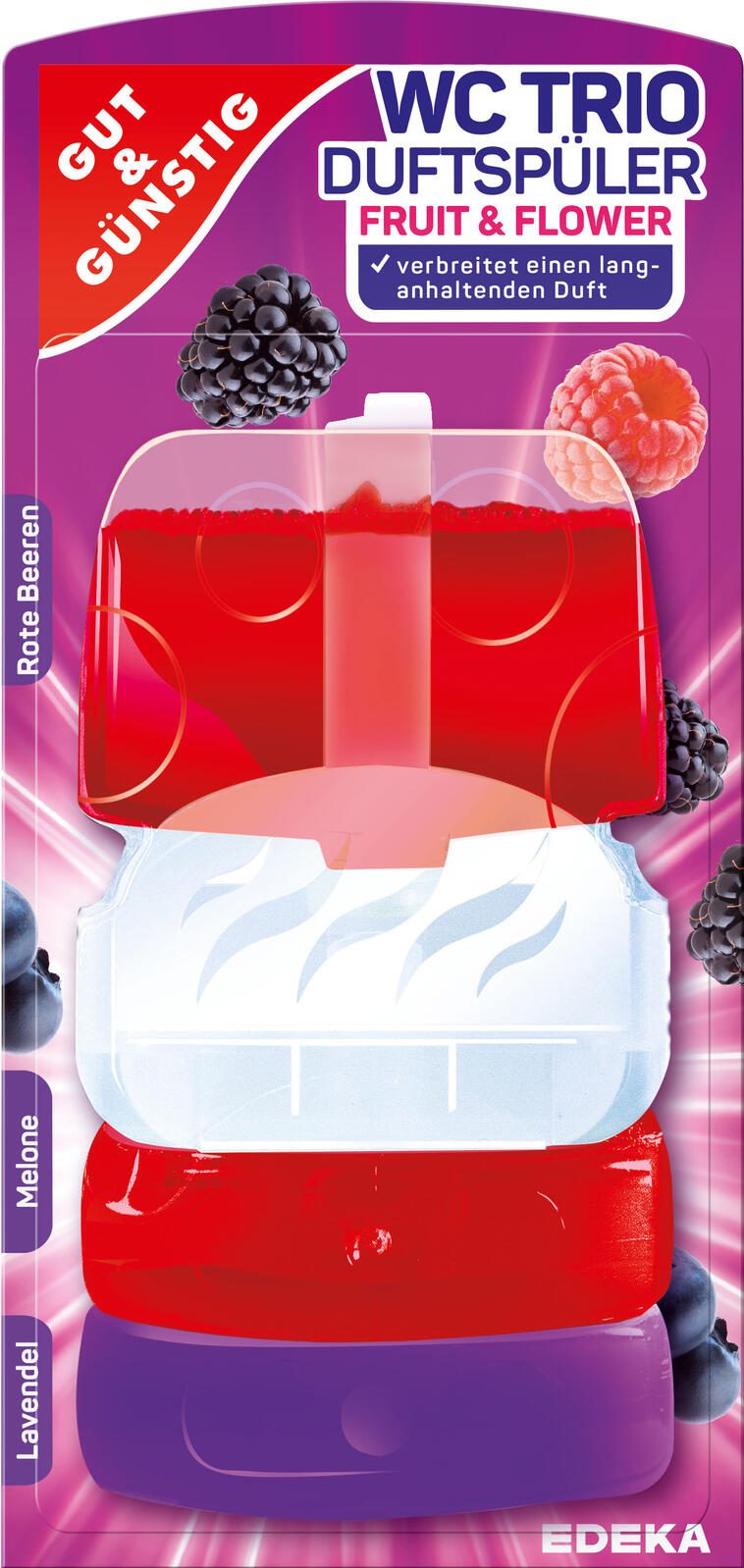 GUT&GÜNSTIG WC-Duftspüler Fruit & Flower 3,0 St.