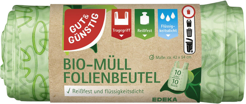 GUT&GÜNSTIG Biomüllbeutel 10,0 l grün