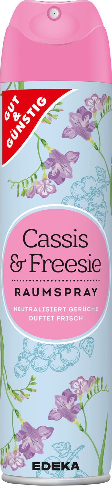GUT&GÜNSTIG Raumspray Cassis & Freesie 300,0 ml