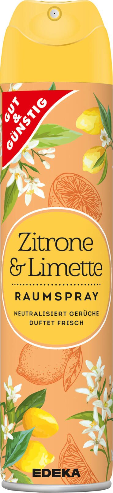 GUT&GÜNSTIG Raumspray Zitrone & Limette 300,0 ml