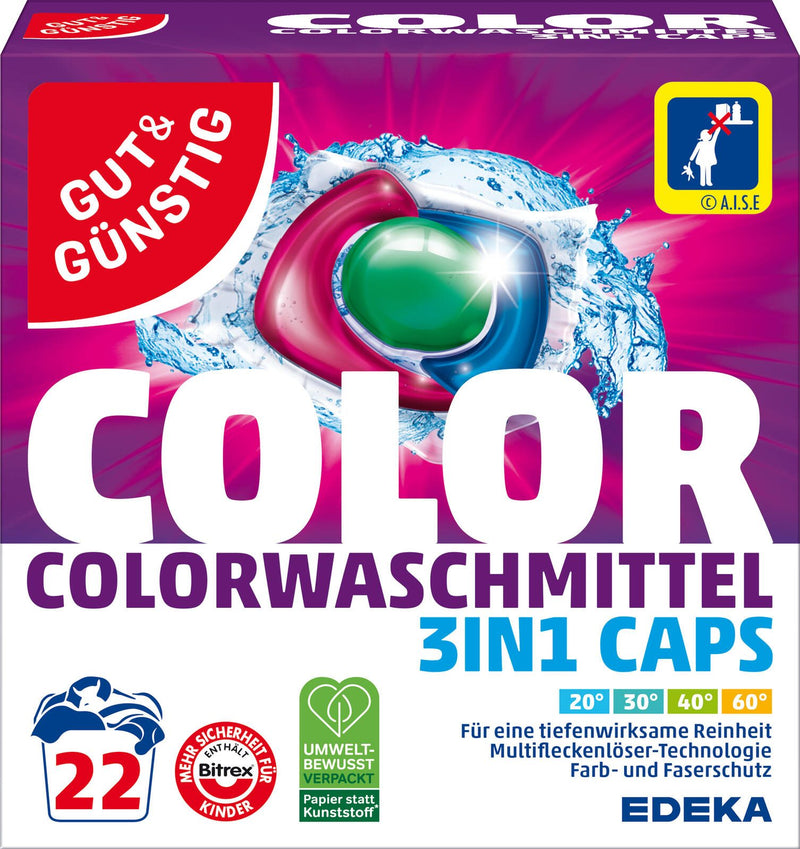 GUT&GÜNSTIG Waschmittel frisch 22 Pads