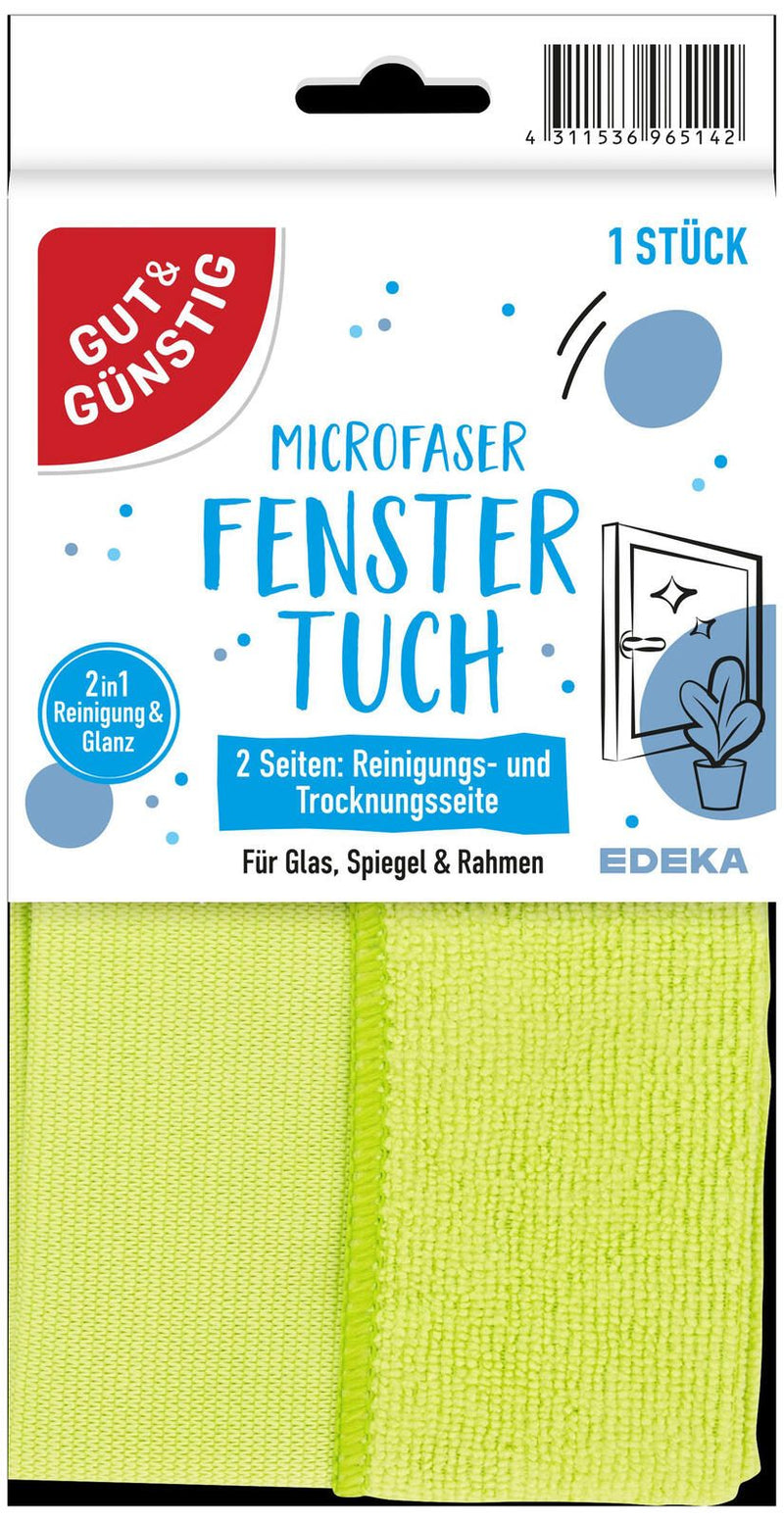 GUT&GÜNSTIG Fenstertuch Mikrofaser 60 °C waschbar