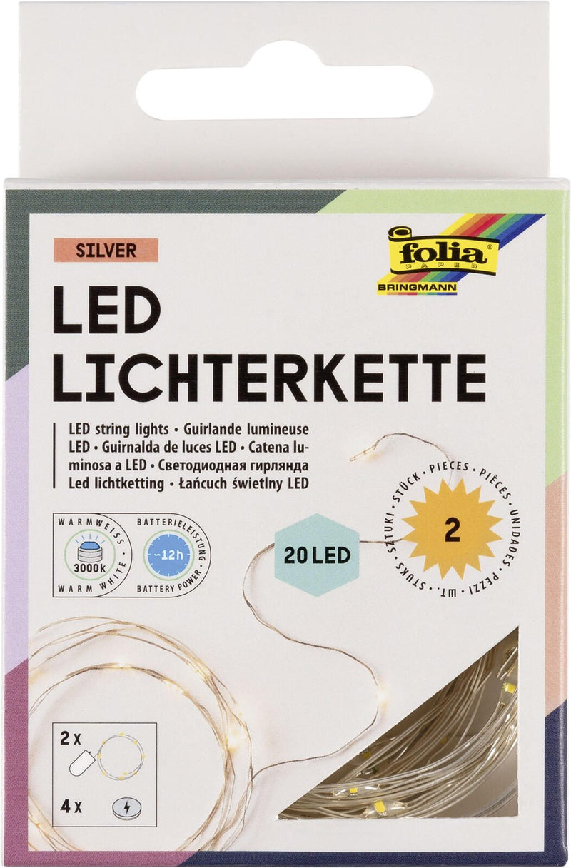folia Lichterketten 2.2 m weiß