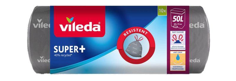 vileda Müllbeutel 50,0 l grau