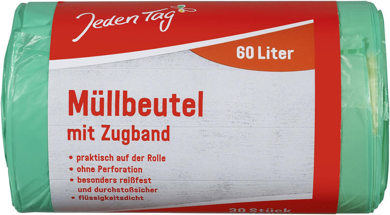 Jeden Tag Müllbeutel 60,0 l grün