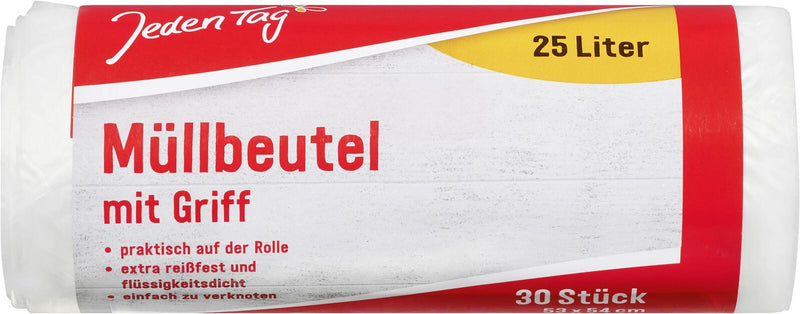 Jeden Tag Müllbeutel 25,0 l transparent