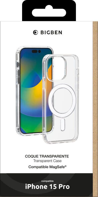 BigBen Handy-Cover MagSafe Case für iPhone 15 Pro transparent