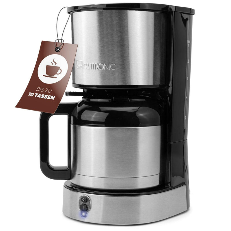 CLATRONIC KA 3805 Kaffeemaschine silber/schwarz