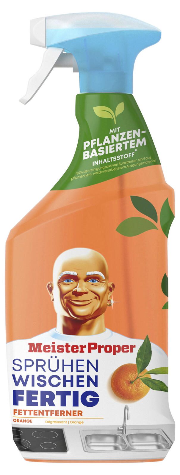 Mr. PROPER Küchenreiniger Fettentferner Orange 0,80 l