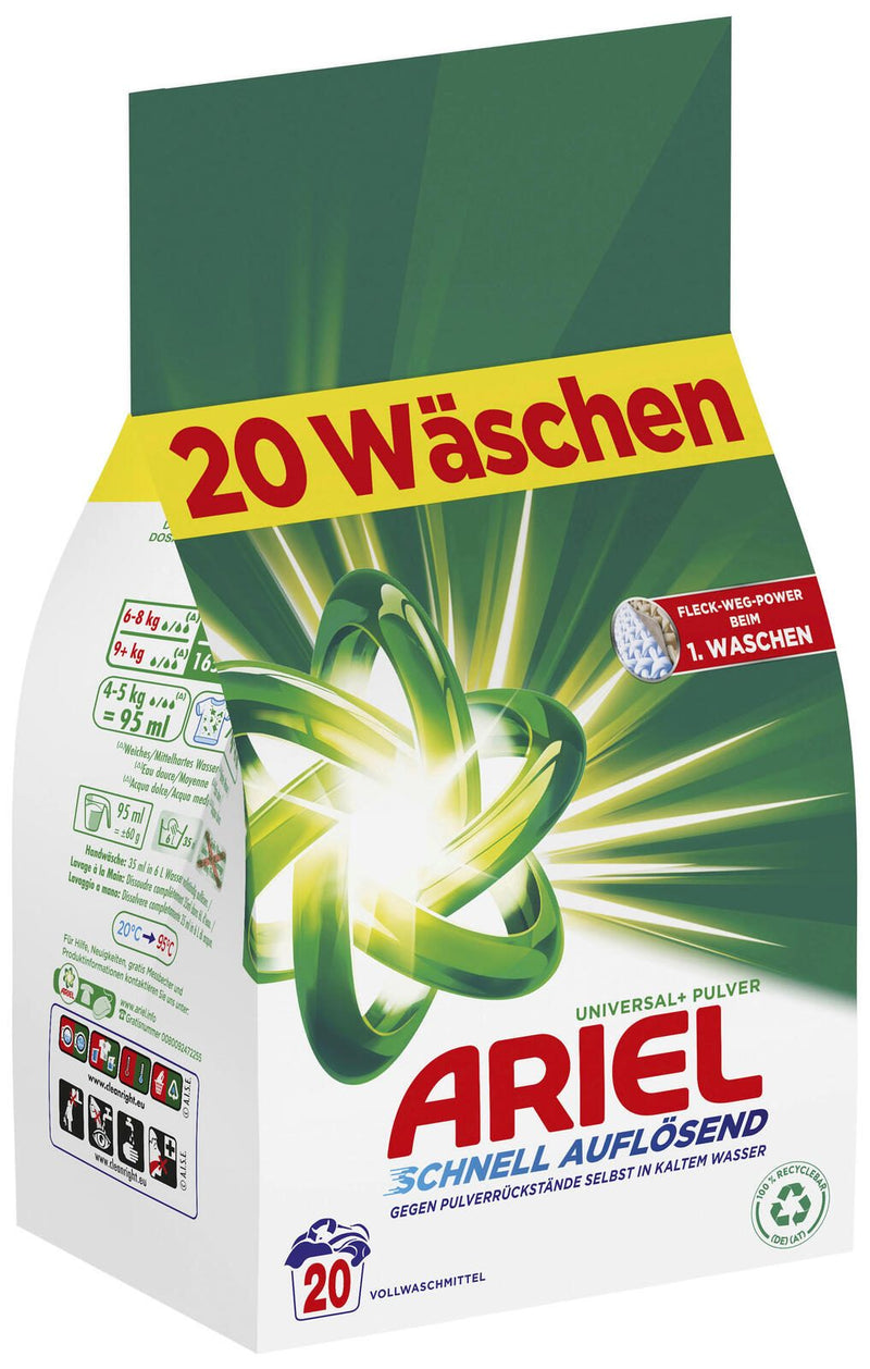 ARIEL Vollwaschmittel frisch 1,2 kg