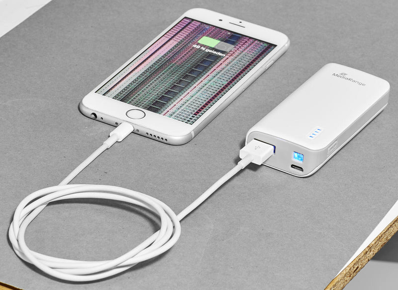 MediaRange MR751 Powerbank 5.200 mAh weiß