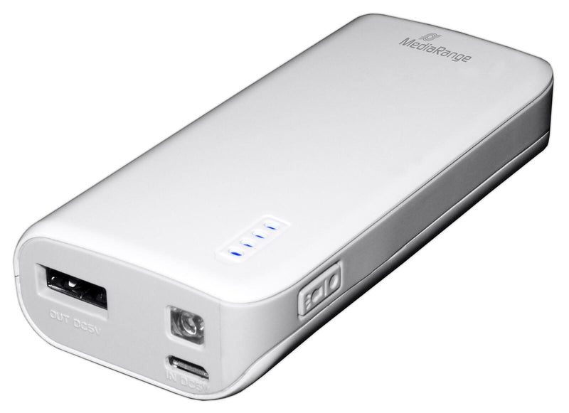 MediaRange MR751 Powerbank 5.200 mAh weiß