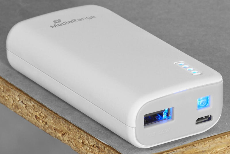 MediaRange MR751 Powerbank 5.200 mAh weiß
