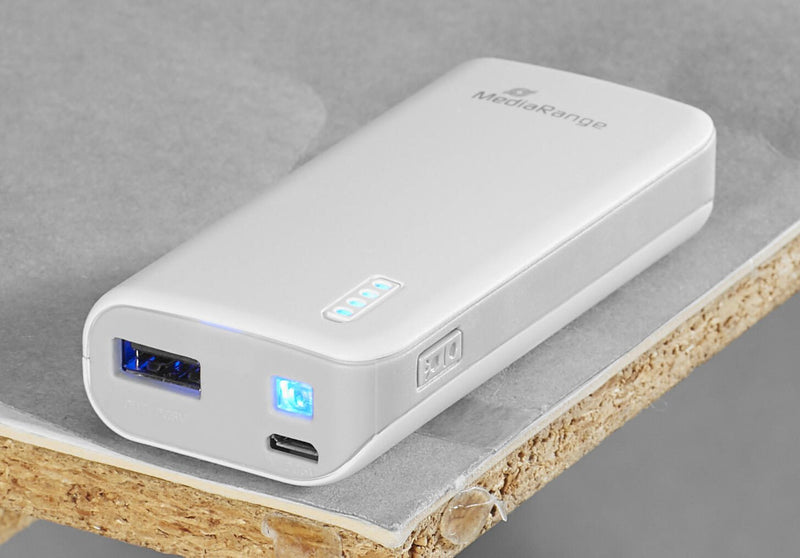 MediaRange MR751 Powerbank 5.200 mAh weiß