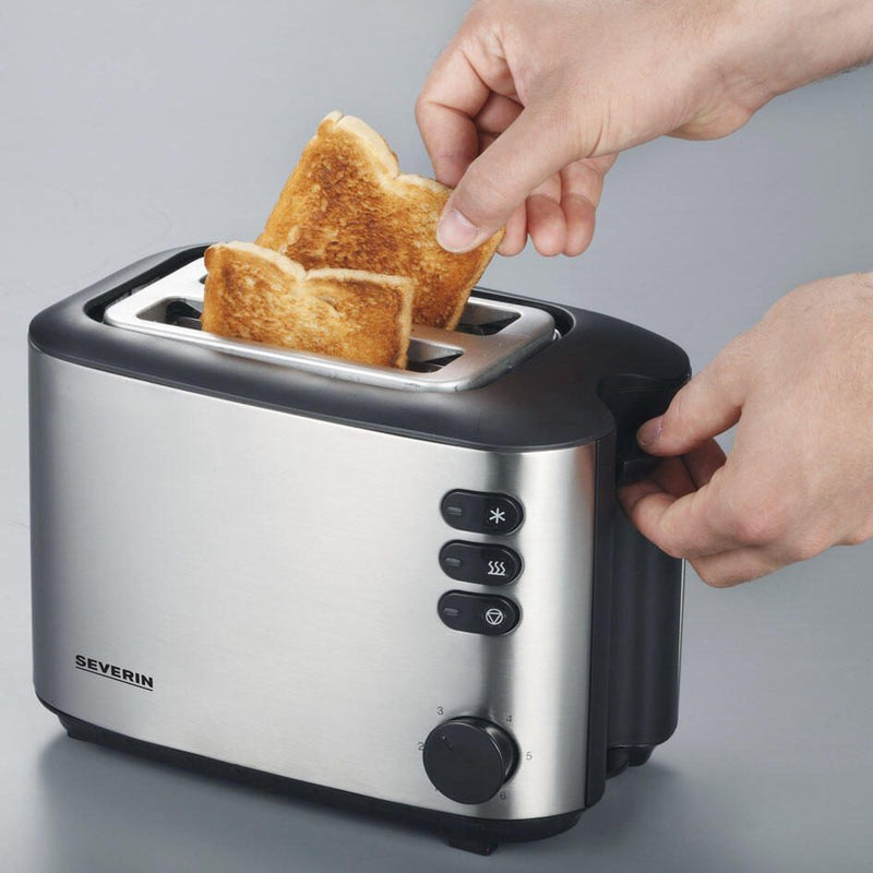 SEVERIN AT 2514 Toaster 850 W silber/schwarz