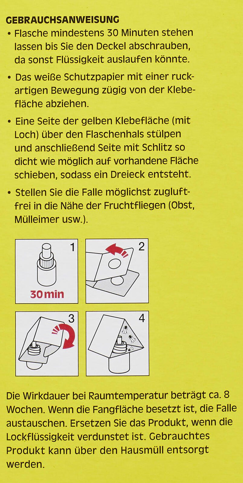 RUBIN Fruchtfliegenfalle bunt