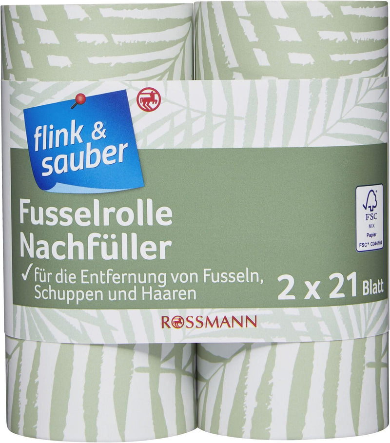 flink & sauber Ersatz-Fusselrollen