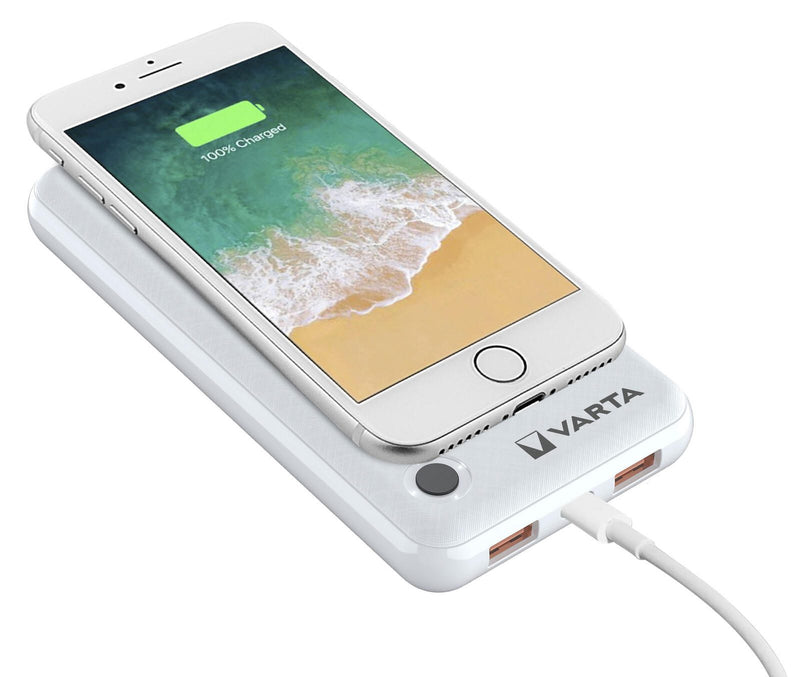 VARTA Wireless Powerbank 15.000 mAh weiß