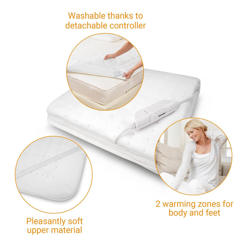 medisana HU 662 Wärmeunterbett weiß 100 W