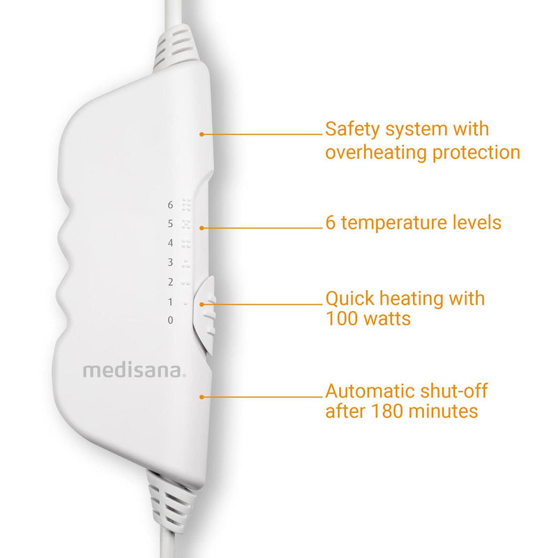 medisana HU 662 Wärmeunterbett weiß 100 W