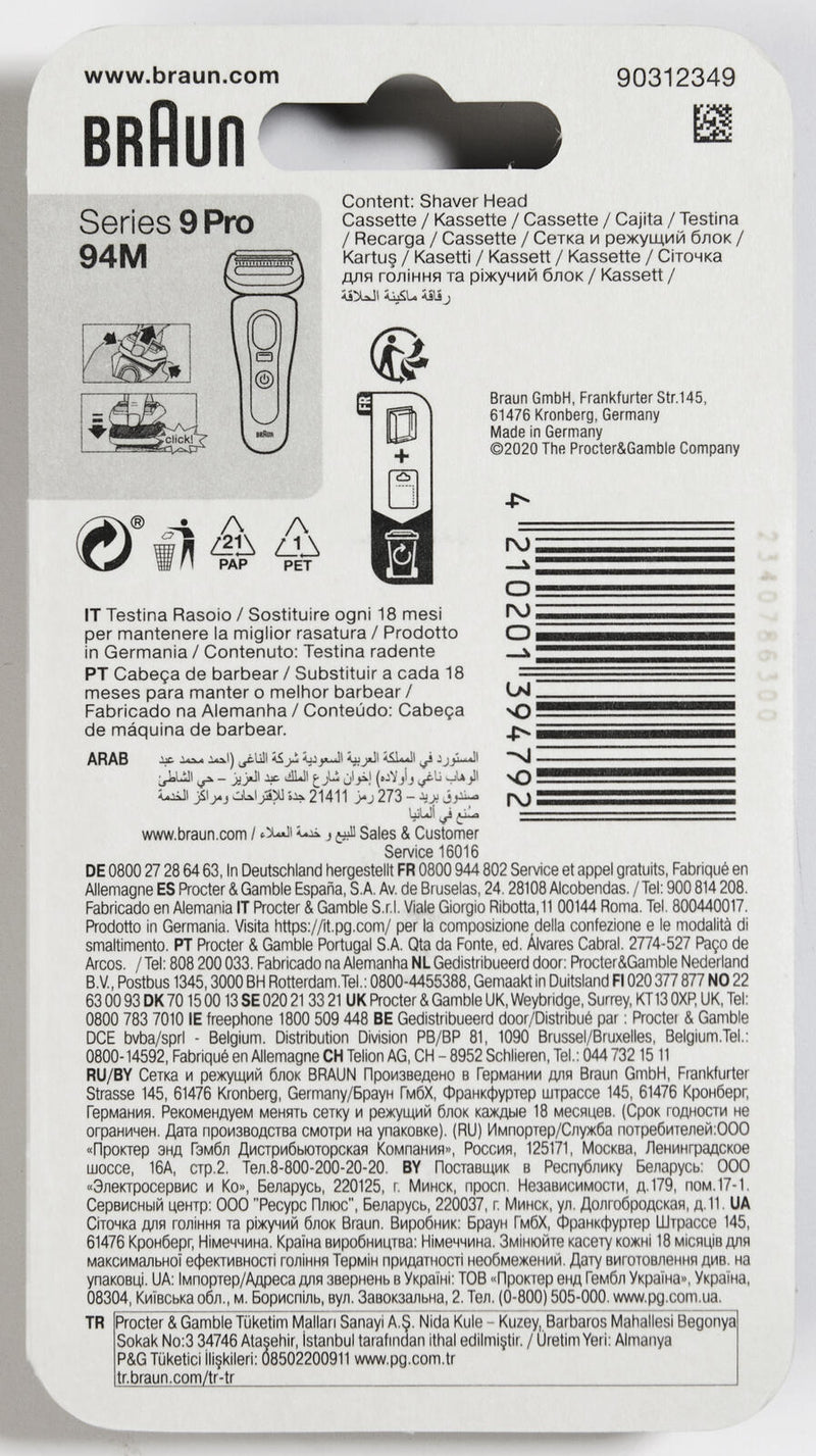 BRAUN Scherkopf Series 9 94M
