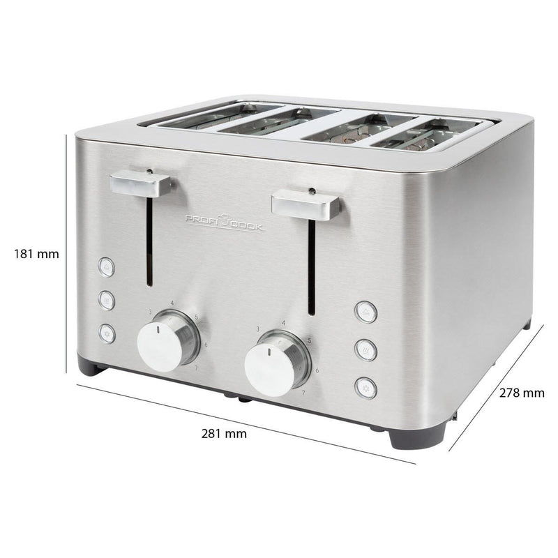CLATRONIC PC-TA 1252 Toaster 1500 W silber