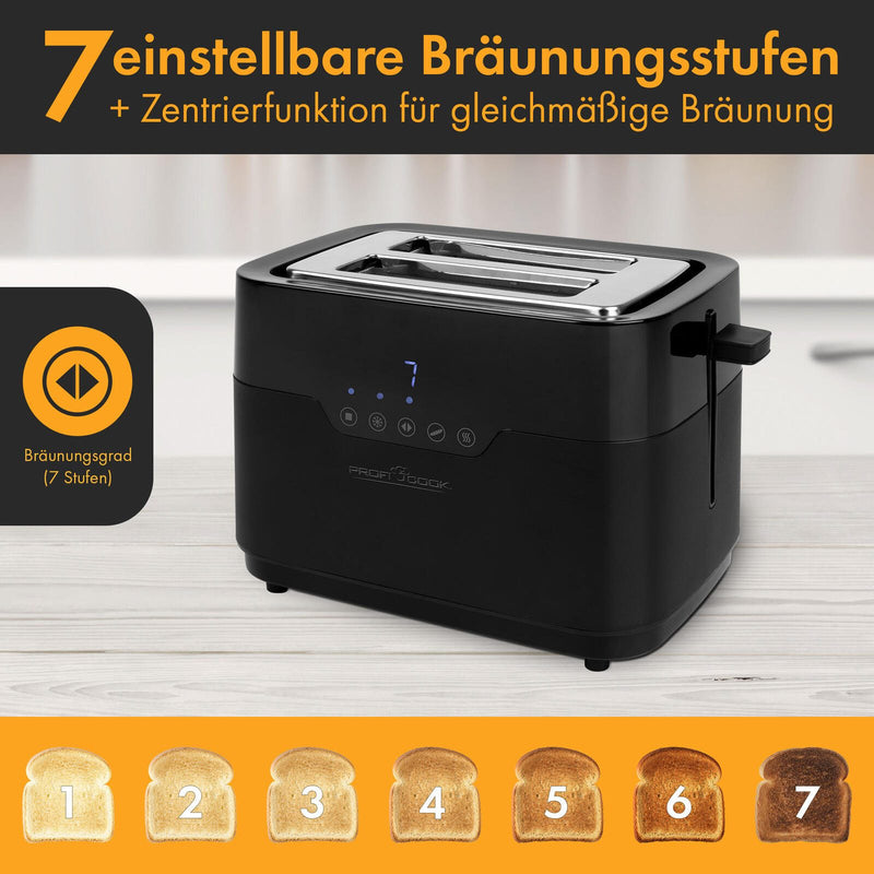 CLATRONIC PC_TA 1244 Toaster 920 W schwarz