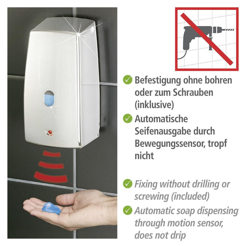 Maximex Seifenspender 0,65 l weiß, silber