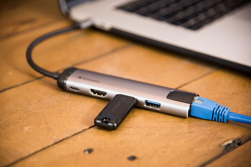 Verbatim Multiport-Adapter USB-C Hub mit HDMI+LAN