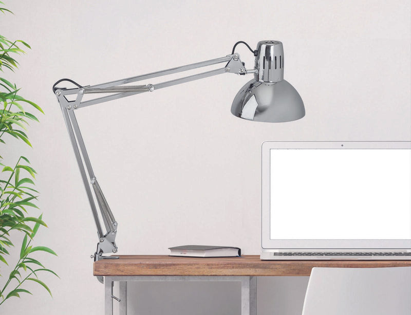 MAUL Schreibtischlampe chrome/silber