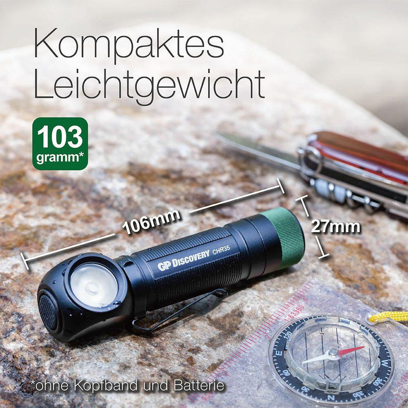 GP Stirnlampe schwarz