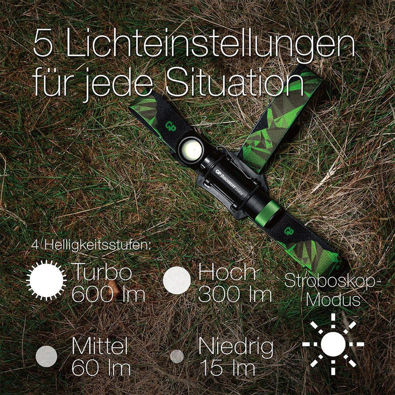 GP Stirnlampe schwarz