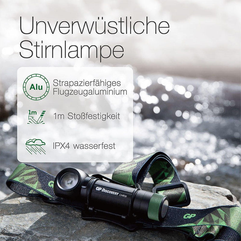 GP Stirnlampe schwarz