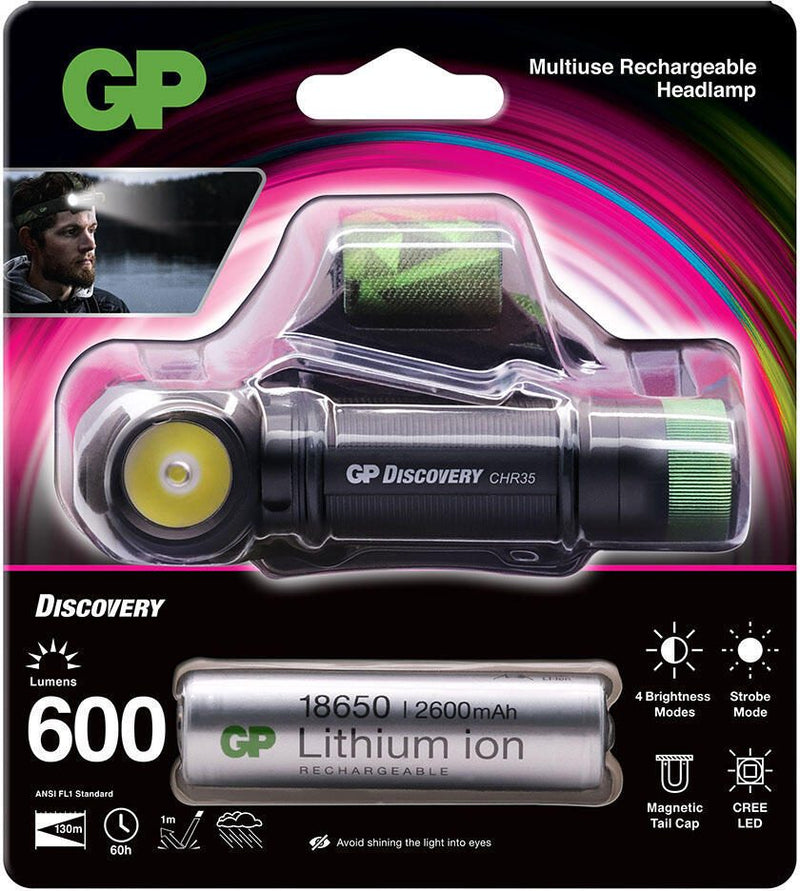GP Stirnlampe schwarz
