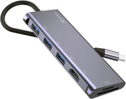 XLAYER Multiport-Adapter USB C Hub 6-in-1 6-in-1