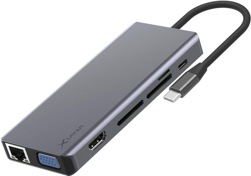 XLAYER Multiport-Adapter USB C Hub 13-in-1 13-in-1