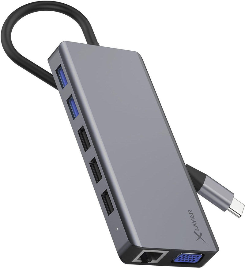 XLAYER Multiport-Adapter USB C Hub 13-in-1 13-in-1