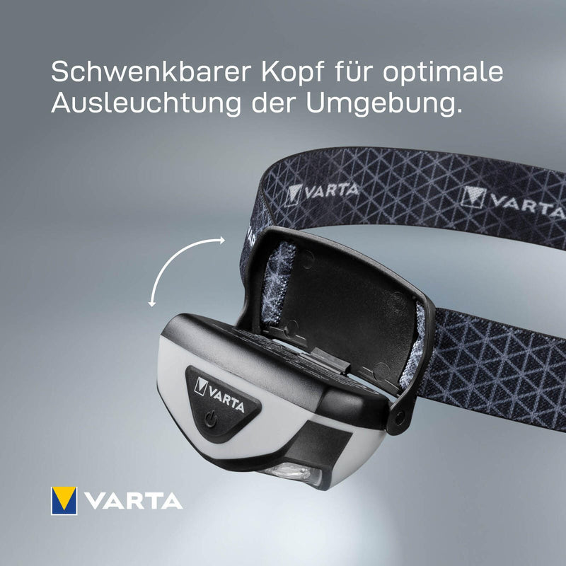 VARTA Stirnlampe schwarz