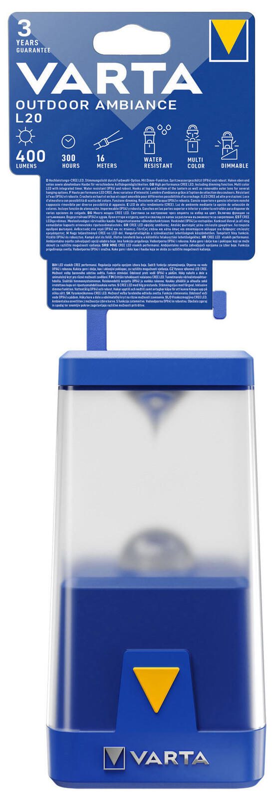VARTA Campinglampe blau