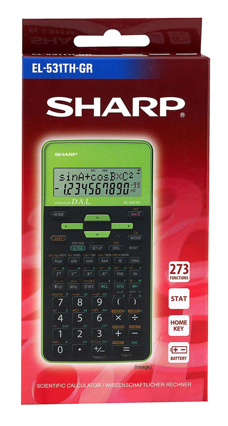 SHARP EL-531TH Schulrechner grün