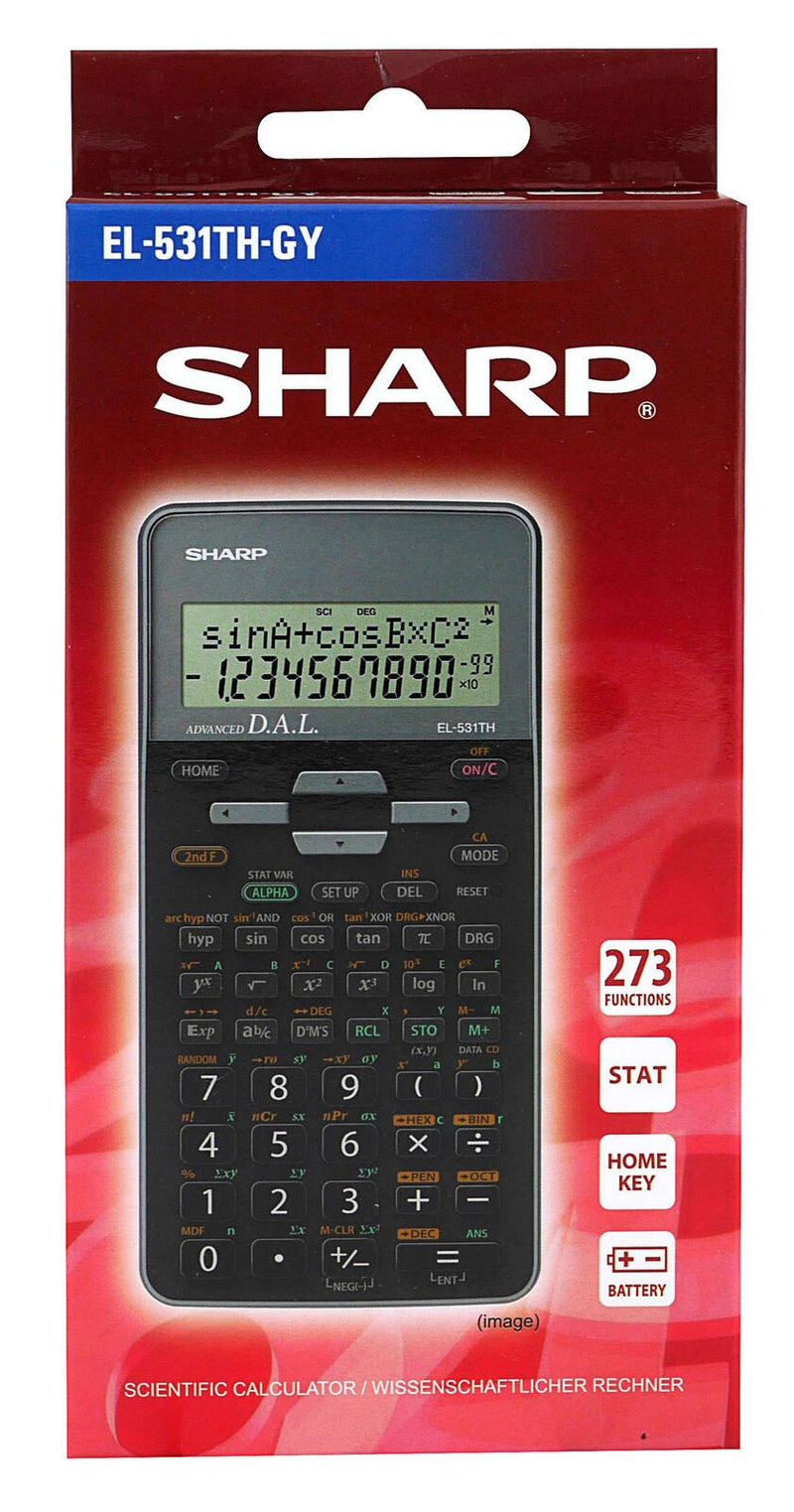 SHARP EL-531TH Schulrechner grau