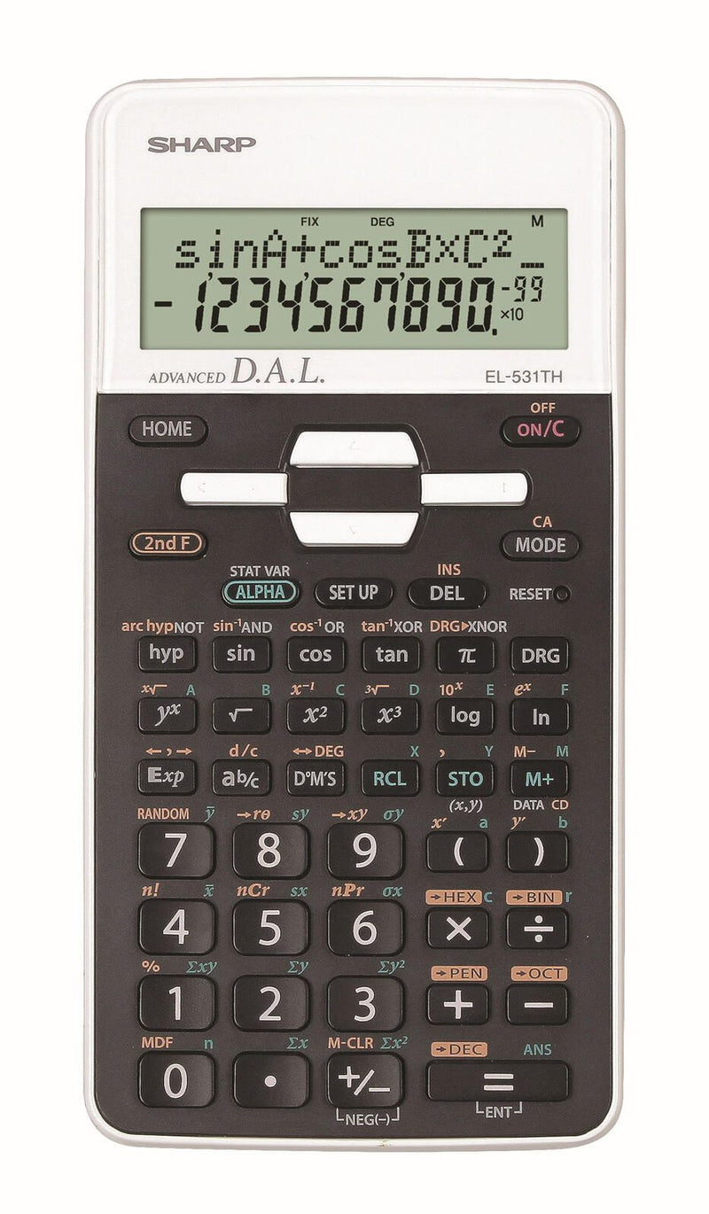 SHARP EL-531TH Schulrechner weiß